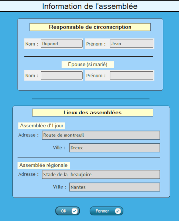 Informations Assemblée