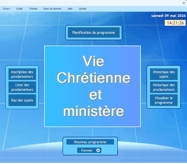 Menu principal