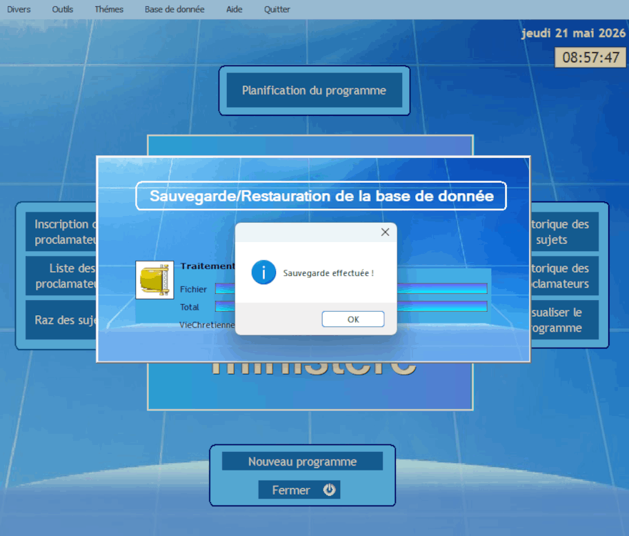 Sauvegarde